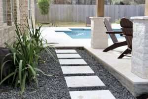 river rock landscaping Cypress, TX 
