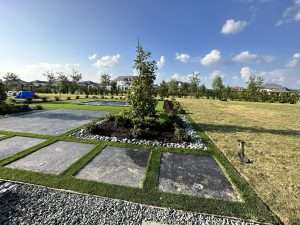 river rock landscaping Katy, TX